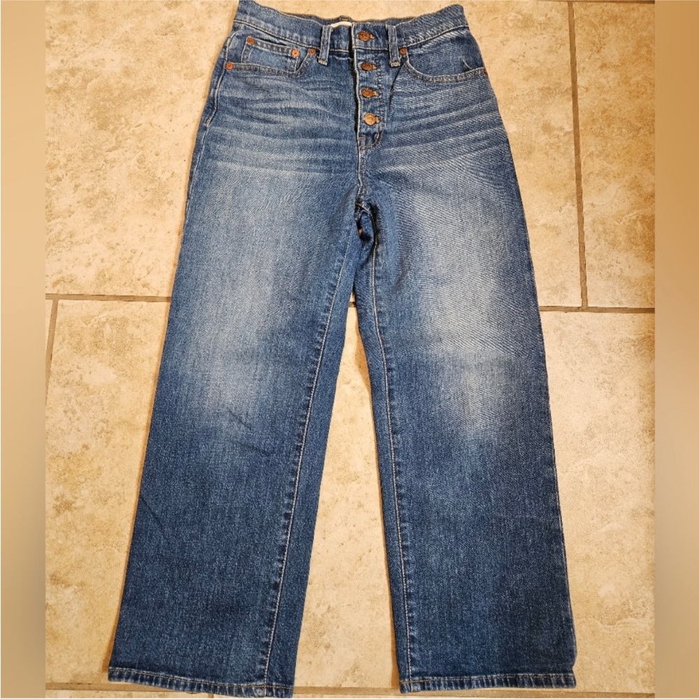 Madewell Slim Wide-Leg Crop Denim - Picture 4 of 4